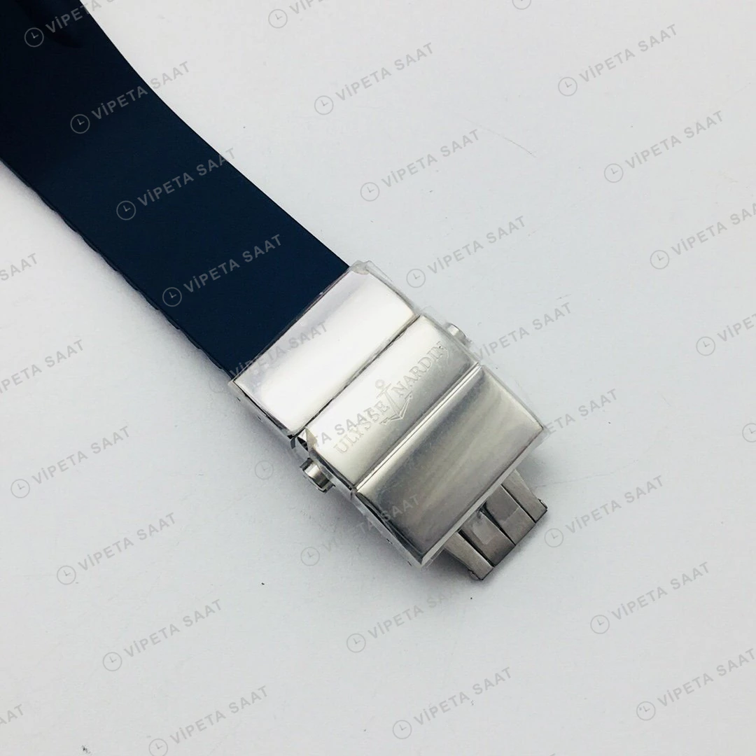 Ulysse Nardin El Toro Beyaz Kadran Çelik Super Clone ETA Eta Saat detay 3