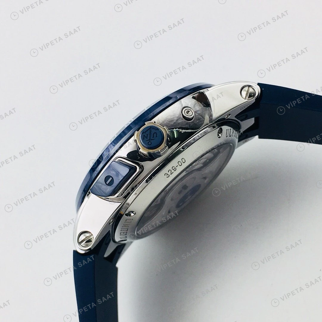 Ulysse Nardin El Toro Beyaz Kadran Çelik Super Clone ETA Eta Saat detay 5