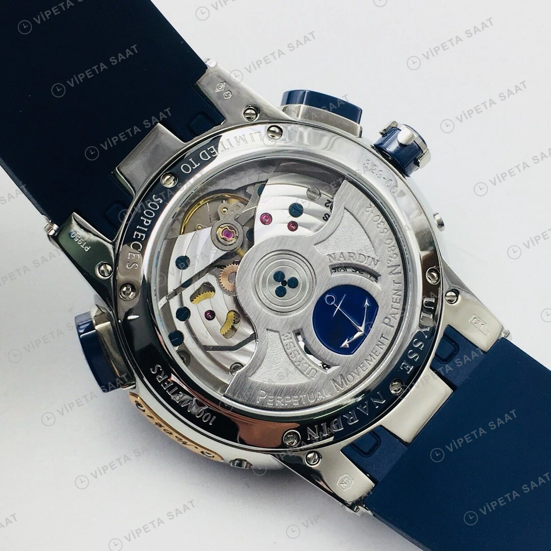 Ulysse Nardin El Toro Beyaz Kadran Çelik Super Clone ETA Eta Saat detay 8