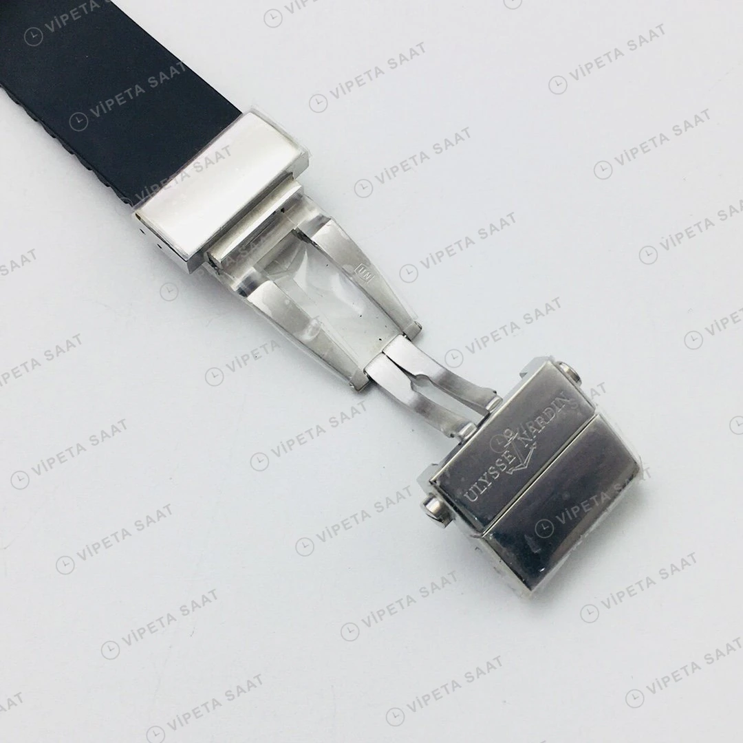 Ulysse Nardin El Toro GMT Perpetual Beyaz Kadran Çelik Super Clone ETA Eta Saat detay 3