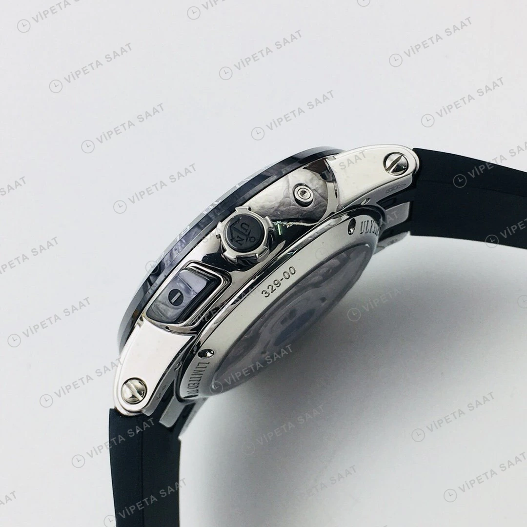 Ulysse Nardin El Toro GMT Perpetual Beyaz Kadran Çelik Super Clone ETA Eta Saat detay 6