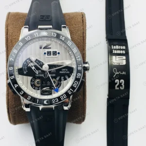 Ulysse Nardin El Toro GMT Perpetual Beyaz Kadran Çelik Super Clone ETA Eta Saat detay 9