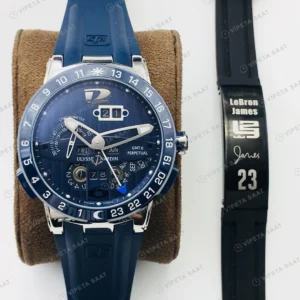 Ulysse Nardin El Toro Mavi Kadran Çelik Super Clone ETA Eta Saat detay 7