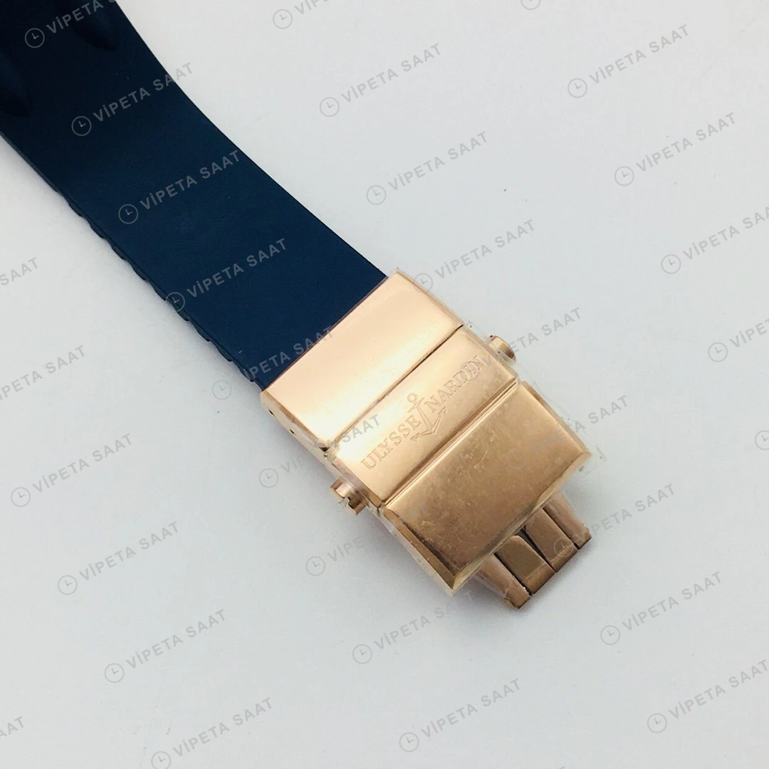 Ulysse Nardin El Toro Perpetual Beyaz Kadran Gold Super Clone ETA Eta Saat karşıdan görünüm