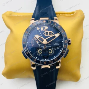 Ulysse Nardin El Toro Perpetual Mavi Kadran Gold Super Clone ETA Eta Saat detay 4