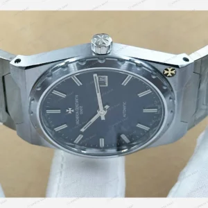 Vacheron Constantin 41 mm Overseas Mavi Kadran Çelik Lacivert Super Clone ETA Eta Saat karşıdan görünüm