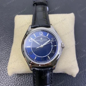 Vacheron Constantin Fiftysix Mavi Kadran Siyah Deri Super Clone Eta Eta Saat detay 5