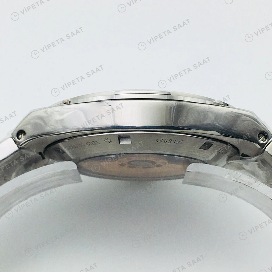 Vacheron Constantin Overseas Celik Kasa Gumus Kadran Celik Kordon Super Clone Eta Eta Saat detay 5