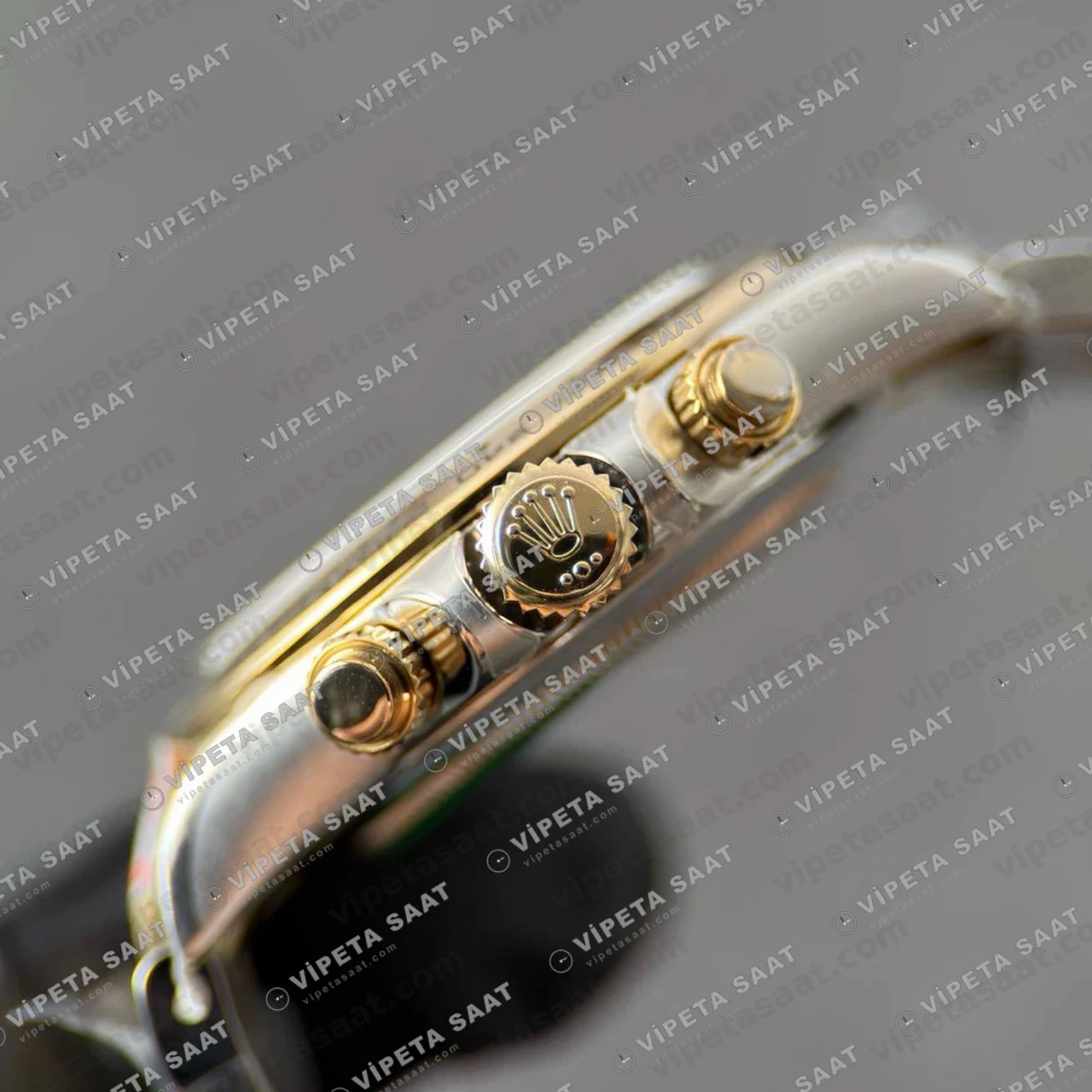 Rolex Daytona 116503 Rolesor Black Diamond Dial 4130 ETA saat Super Clone Eta Saat detay 7