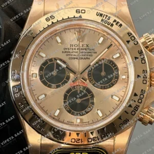 Rolex Daytona 116505 Everose Sundust Dial 4130 ETA saat Super Clone Eta Saat detay 8