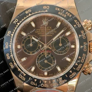 Rolex Daytona 116515LN Everose Chocolate Dial 4130 ETA saat Super Clone Eta Saat detay 6