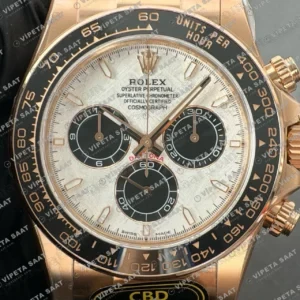 Rolex Daytona 116515LN Everose Meteorite Dial 4130 ETA saat Super Clone Eta Saat detay 7