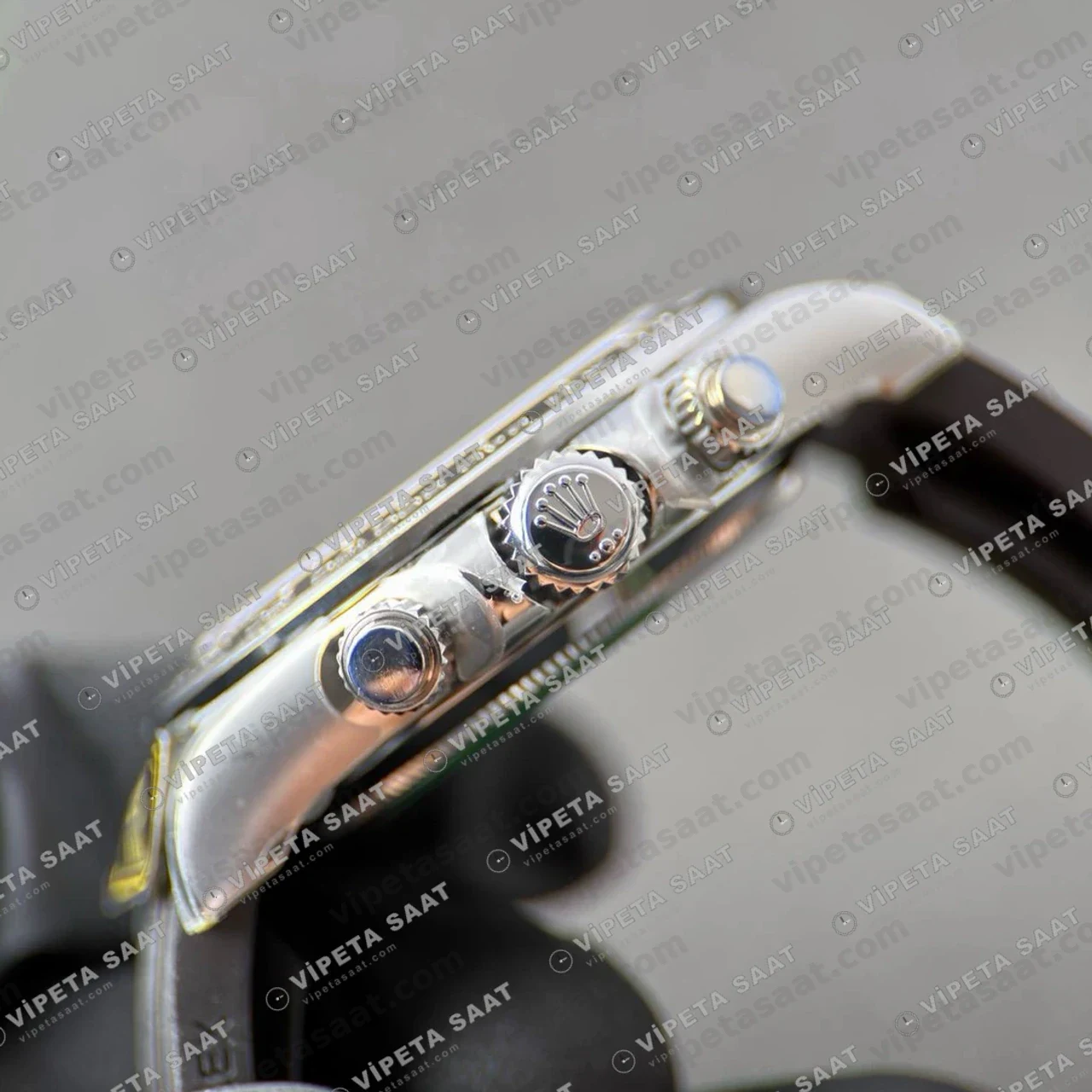 Rolex Daytona 116519LN White Gold Meteorite Dial 4130 ETA saat Super Clone Eta Saat detay 9