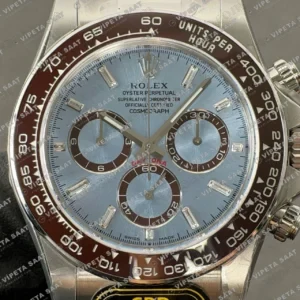 Rolex Daytona 126506 Platinum Ice Blue Diamond Dial 4131 ETA saat Super Clone Eta Saat detay 3