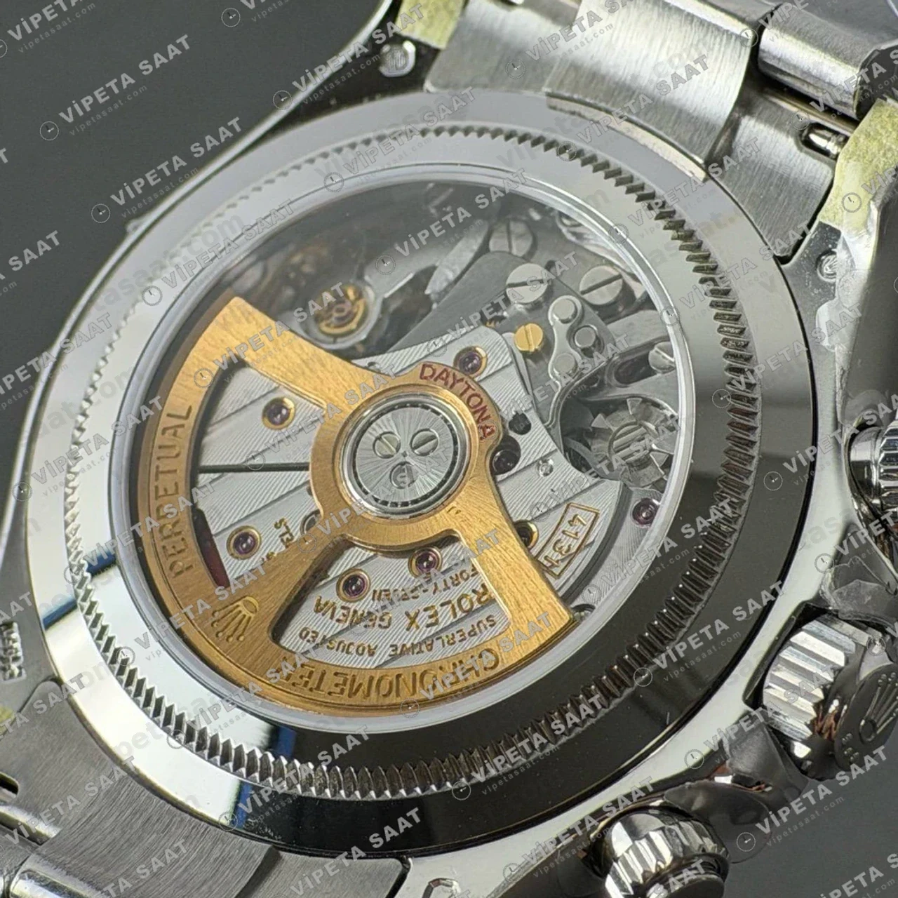 Rolex Daytona 126506 Platinum Ice Blue Diamond Dial 4131 ETA saat Super Clone Eta Saat detay 8