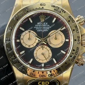Rolex Daytona 126508 Yellow Gold Paul Newman Dial 4130 ETA saat Super Clone Eta Saat detay 5