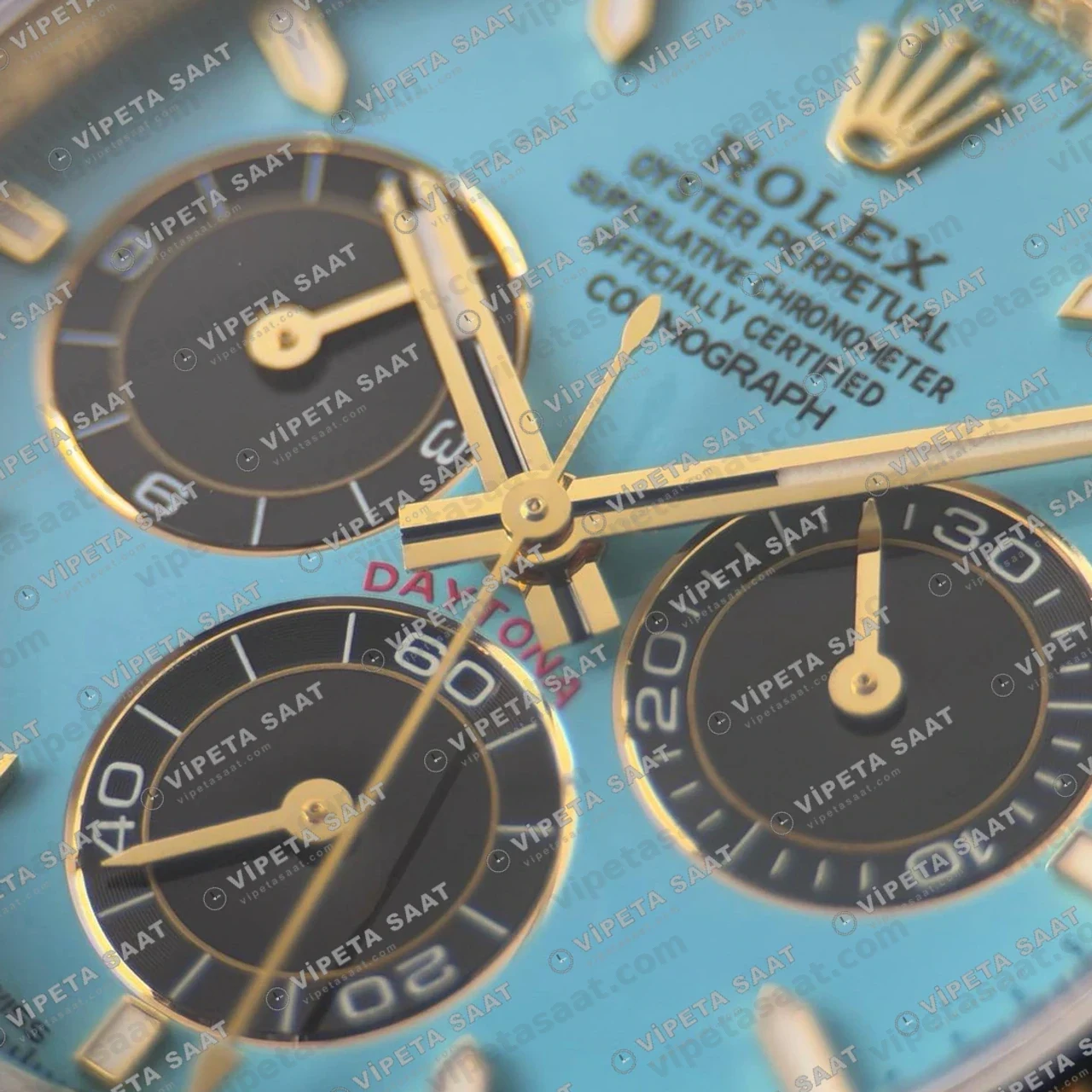 Rolex Daytona 126518LN Turquoise Tiffany Dial 4131 ETA saat Super Clone Eta Saat detay 4