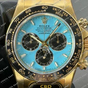 Rolex Daytona 126518LN Turquoise Tiffany Dial 4131 ETA saat Super Clone Eta Saat detay 8
