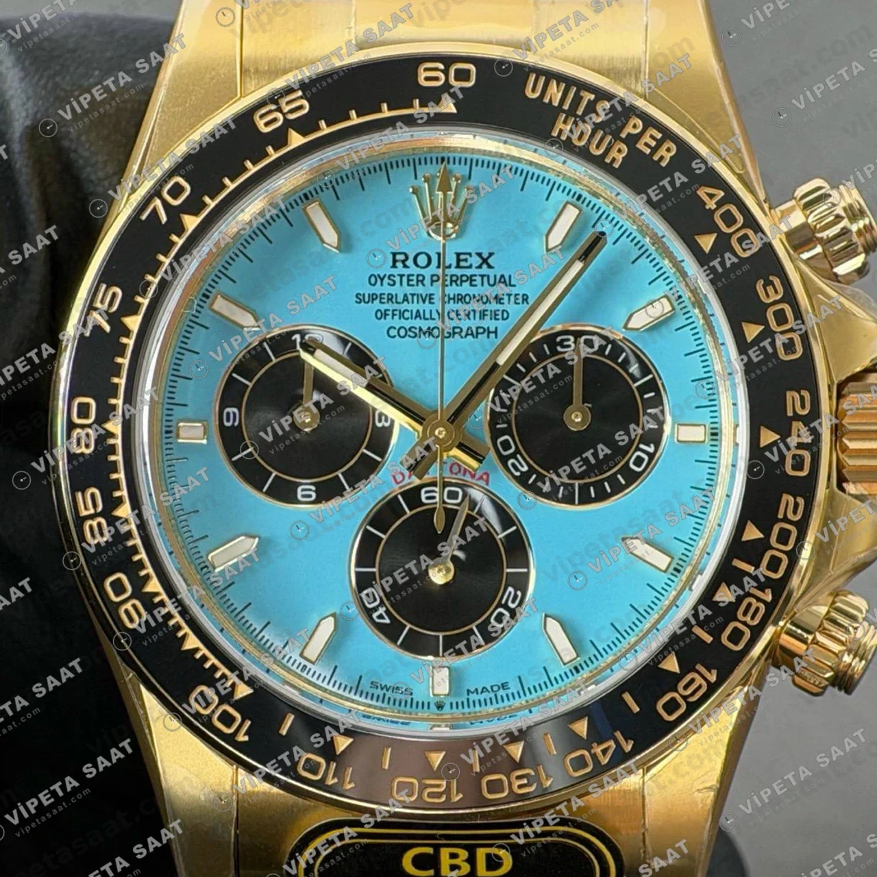 Rolex Daytona 126518LN Turquoise Tiffany Dial 4131 ETA saat Super Clone Eta Saat detay 8