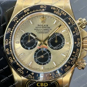 Rolex Daytona 126518LN Yellow Gold Champagne Dial 4131 ETA saat Super Clone Eta Saat detay 9