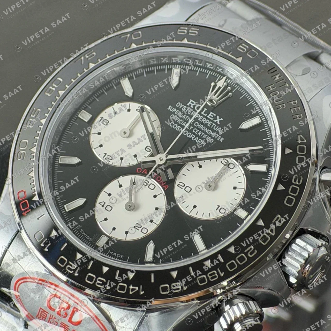Rolex Daytona 126529LN White Gold Le Mans 4132 ETA saat Super Clone Eta Saat detay 3