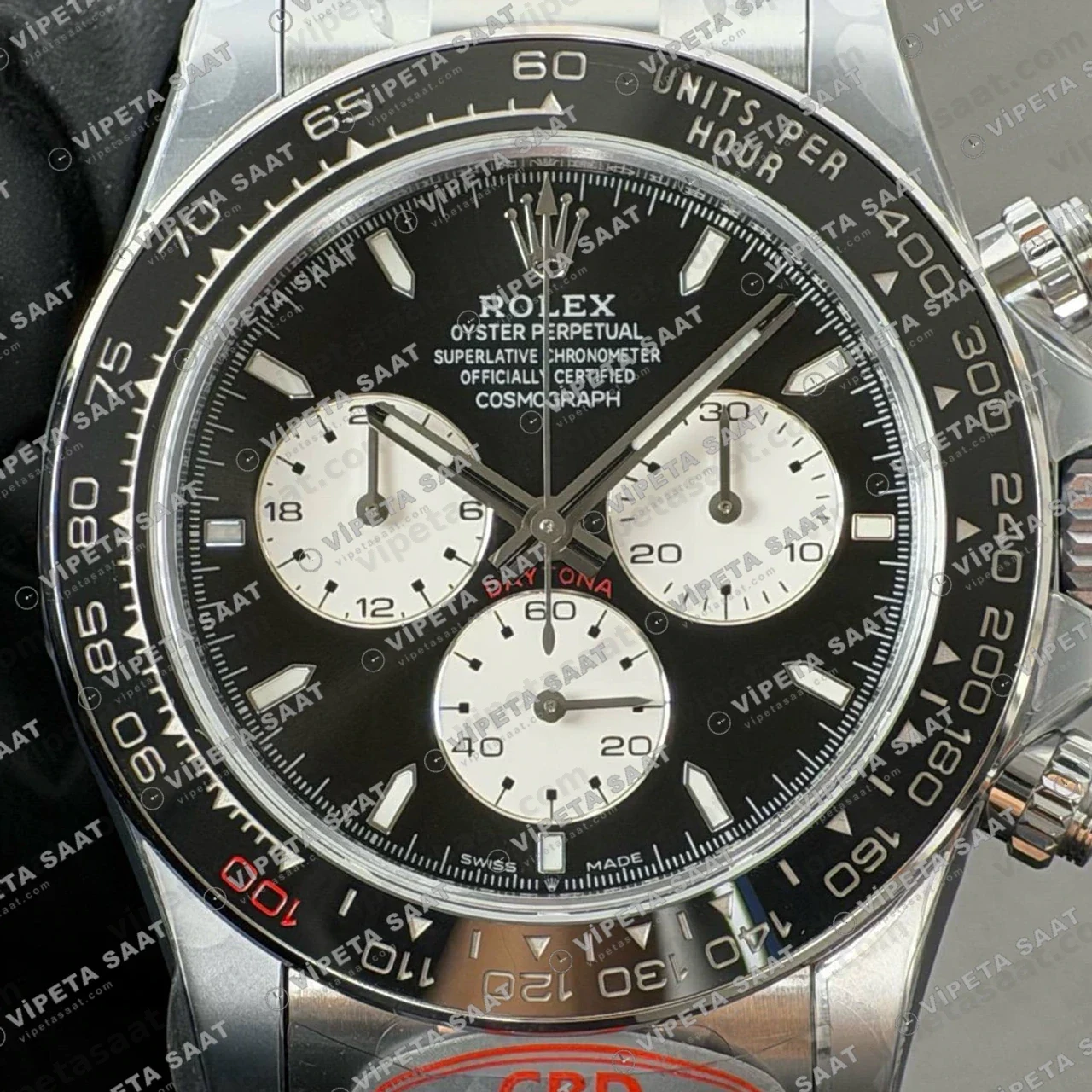 Rolex Daytona 126529LN White Gold Le Mans 4132 ETA saat Super Clone Eta Saat detay 5