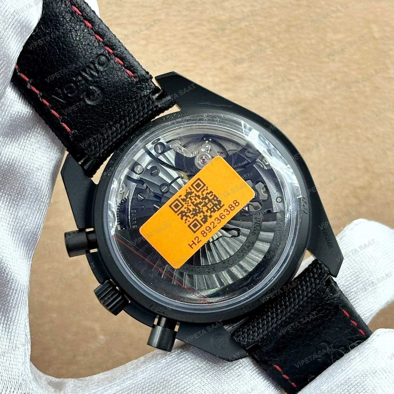 Omega Speedmaster Dark Side of the Moon Black Black 44.25 MM 311.92.44.51.01.005 Siyah Seramik Kasa Siyah Kadran Siyah Kumaş Kordon Super Clone ETA Saat Detay Görsel 4
