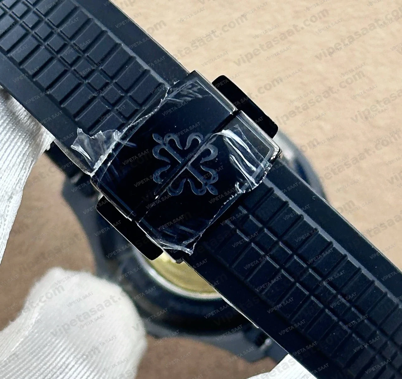 Patek Philippe Aquanaut 5167 41 mm Karbon Kasa Lacivert Siyah Kadran Siyah Kauçuk Super Clone ETA Saat - Görsel 7