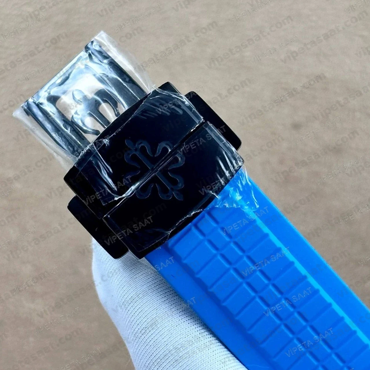 Patek Philippe Aquanaut 5167 41 mm Siyah Karbon Kasa Siyah Kadran Mavi Kauçuk Kordon Super Clone ETA Saat - Görsel 7
