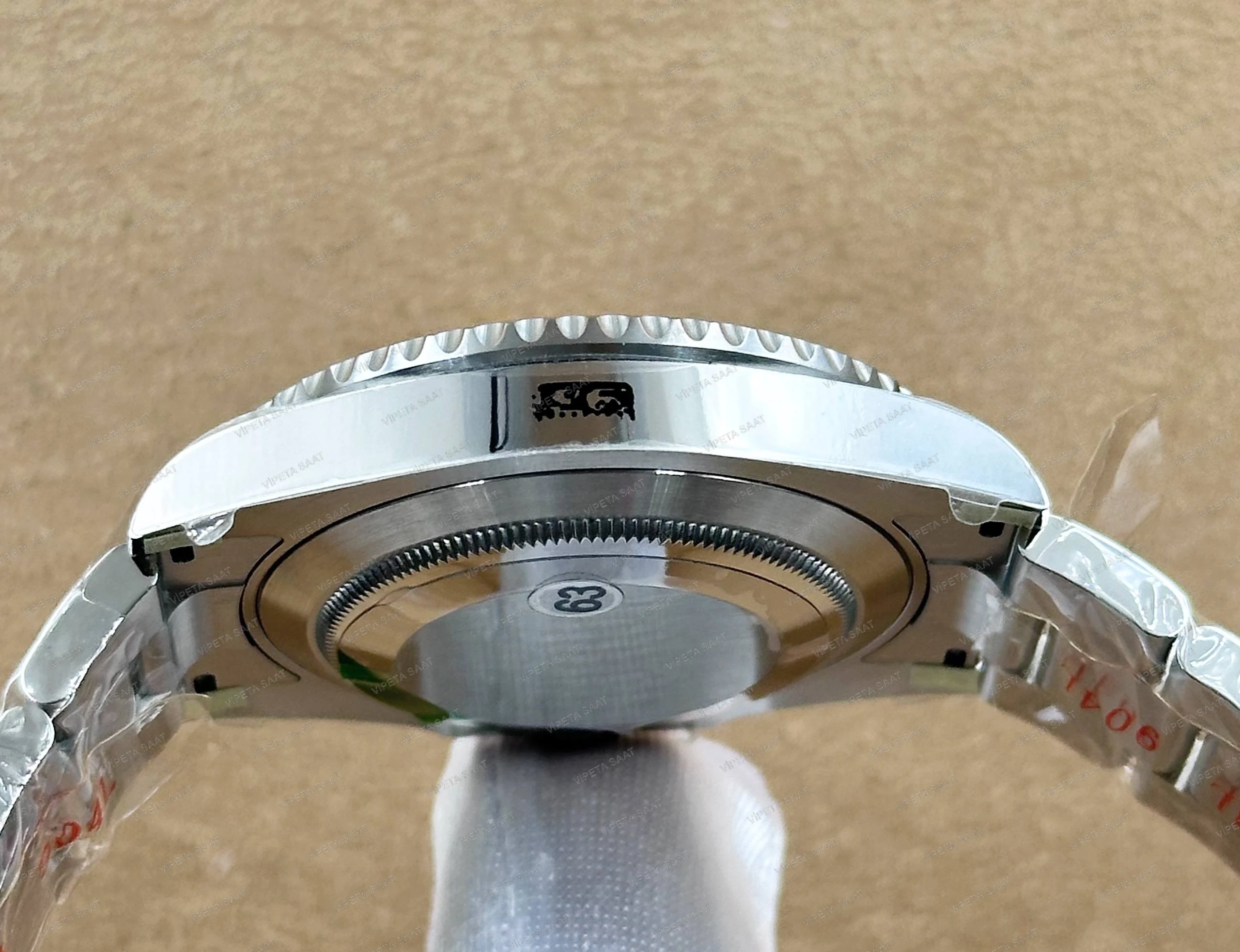 Rolex Submariner No Date 41 MM 124060 Siyah Seramik Bezel Siyah Kadran Oyster Çelik Bilezik Super Clone ETA Saat Detay Görsel 3