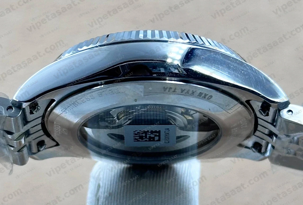 Tissot Ballade Powermatic 80 T156.408.11.053.00 Siyah Dokulu Kadran Fluted Bezel Çelik Bilezik Super Clone ETA Saat Detay Görsel 3