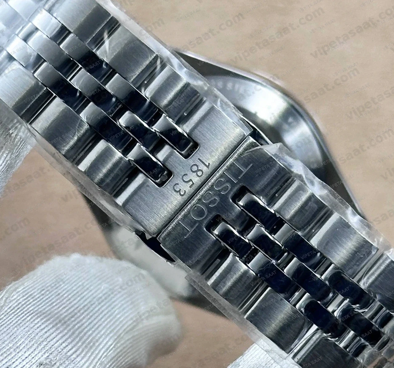 Tissot Ballade Powermatic 80 T156.408.11.053.00 Siyah Dokulu Kadran Fluted Bezel Çelik Bilezik Super Clone ETA Saat - Görsel 7