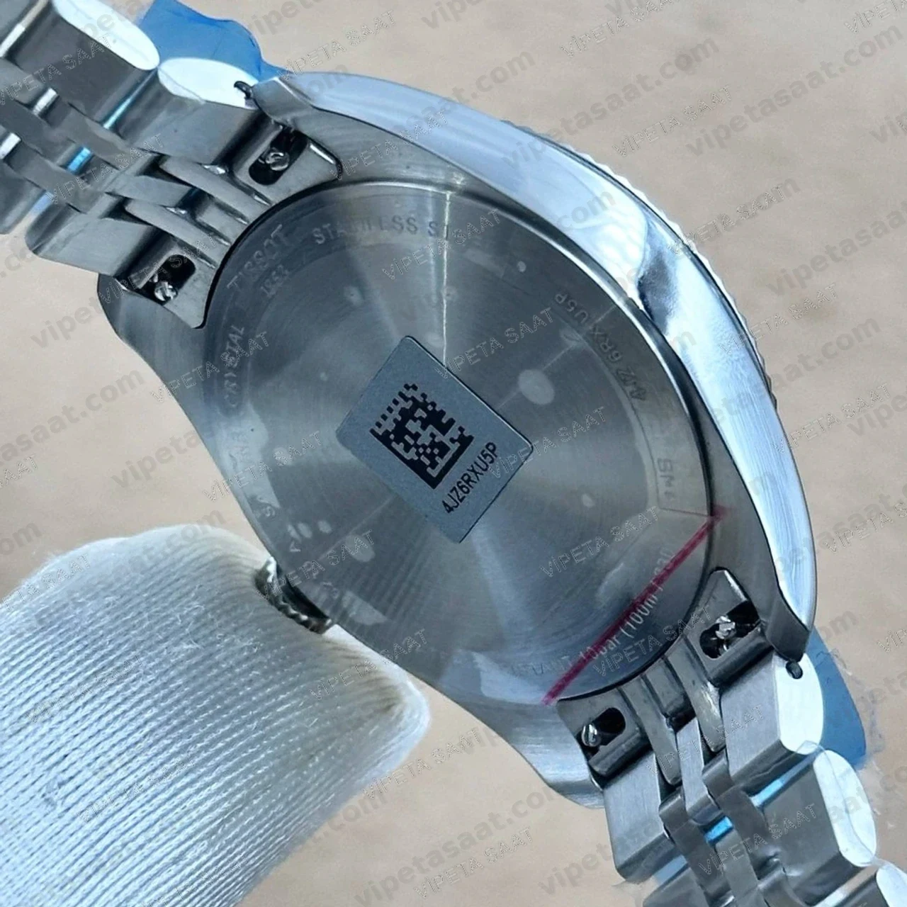 Tissot Ballade T156.210.11.091.00 Turkuaz Tiffany Yeşil Kadran Fluted Bezel Jubilee Çelik Bilezik Super Clone ETA Saat - Görsel 5