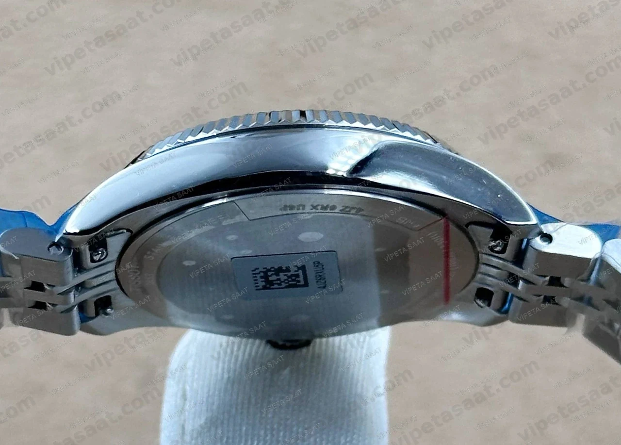 Tissot Ballade T156.210.11.091.00 Turkuaz Tiffany Yeşil Kadran Fluted Bezel Jubilee Çelik Bilezik Super Clone ETA Saat - Görsel 4