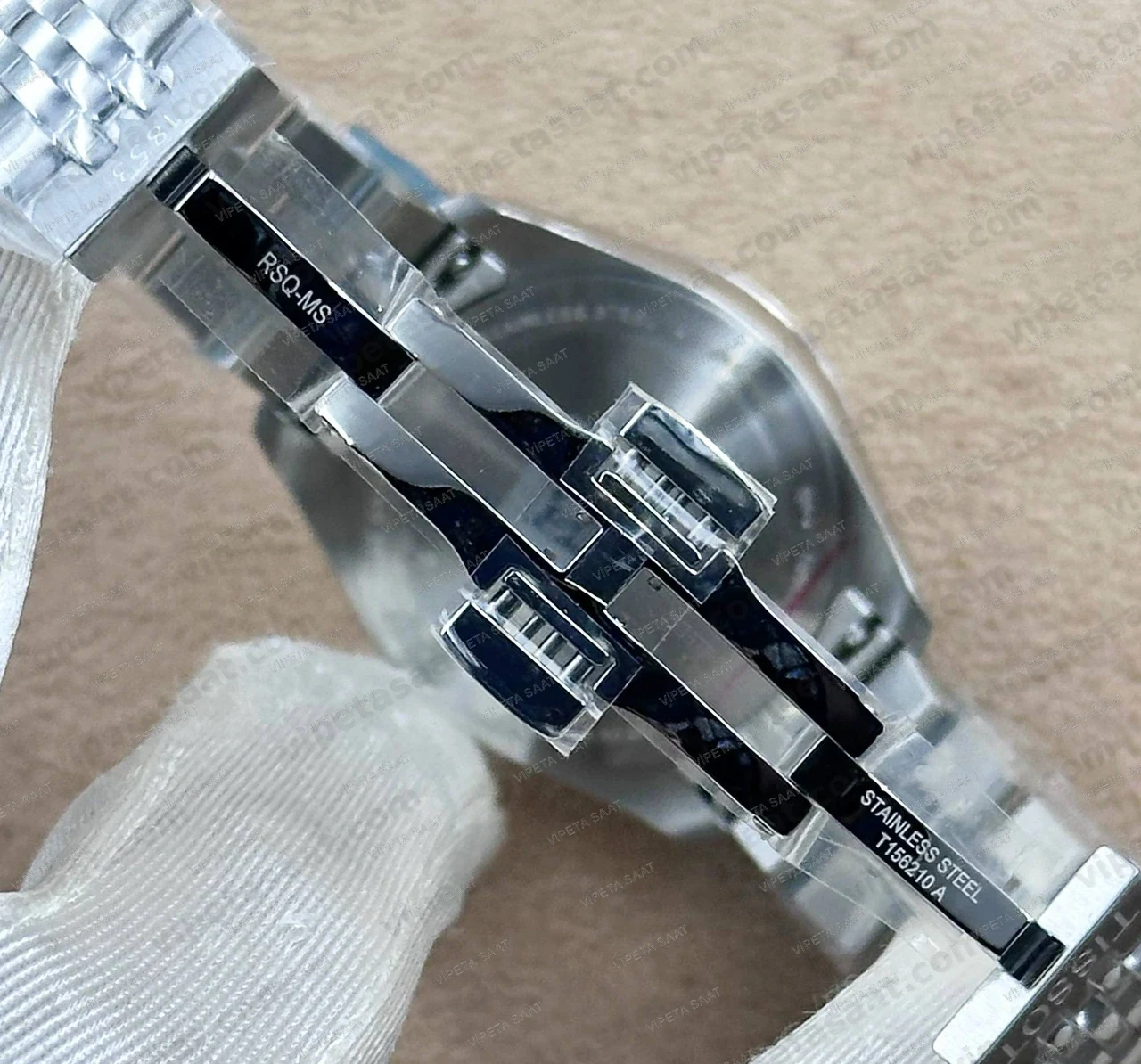 Tissot Ballade T156.210.11.091.00 Turkuaz Tiffany Yeşil Kadran Fluted Bezel Jubilee Çelik Bilezik Super Clone ETA Saat - Görsel 6
