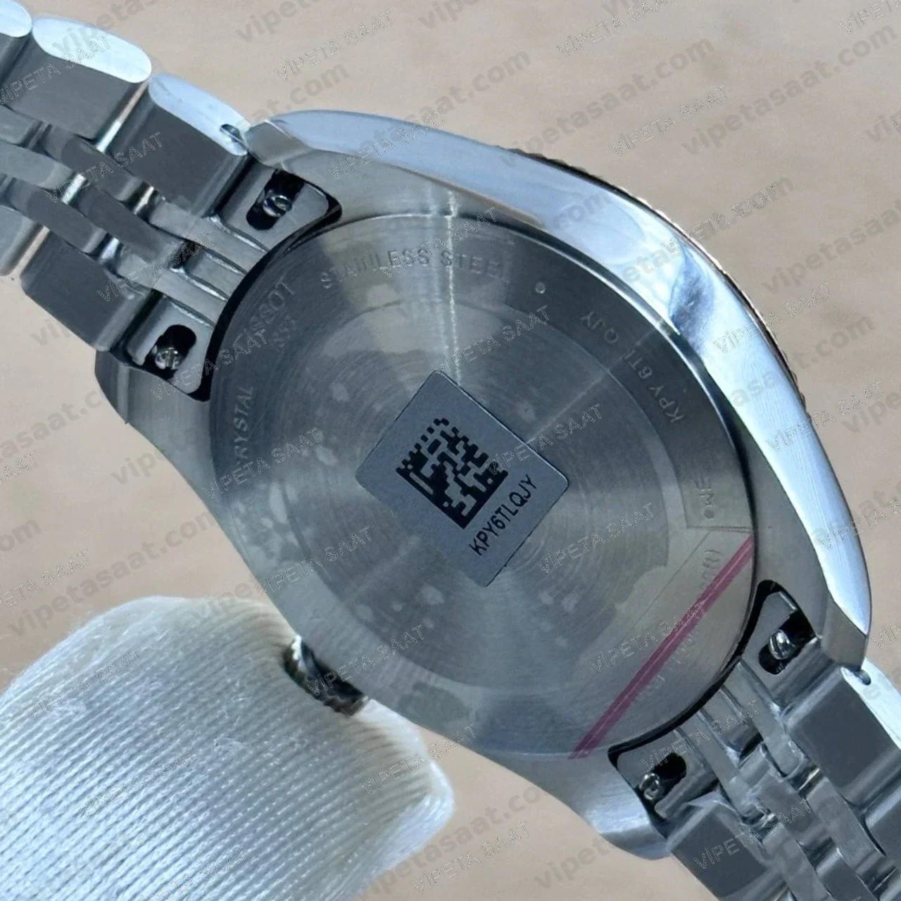 Tissot Ballade T156.210.22.041.00 Lacivert Mavi Kadran Two Tone Rose Gold Jubilee Çelik Bilezik Super Clone ETA Saat Detay Görsel 4