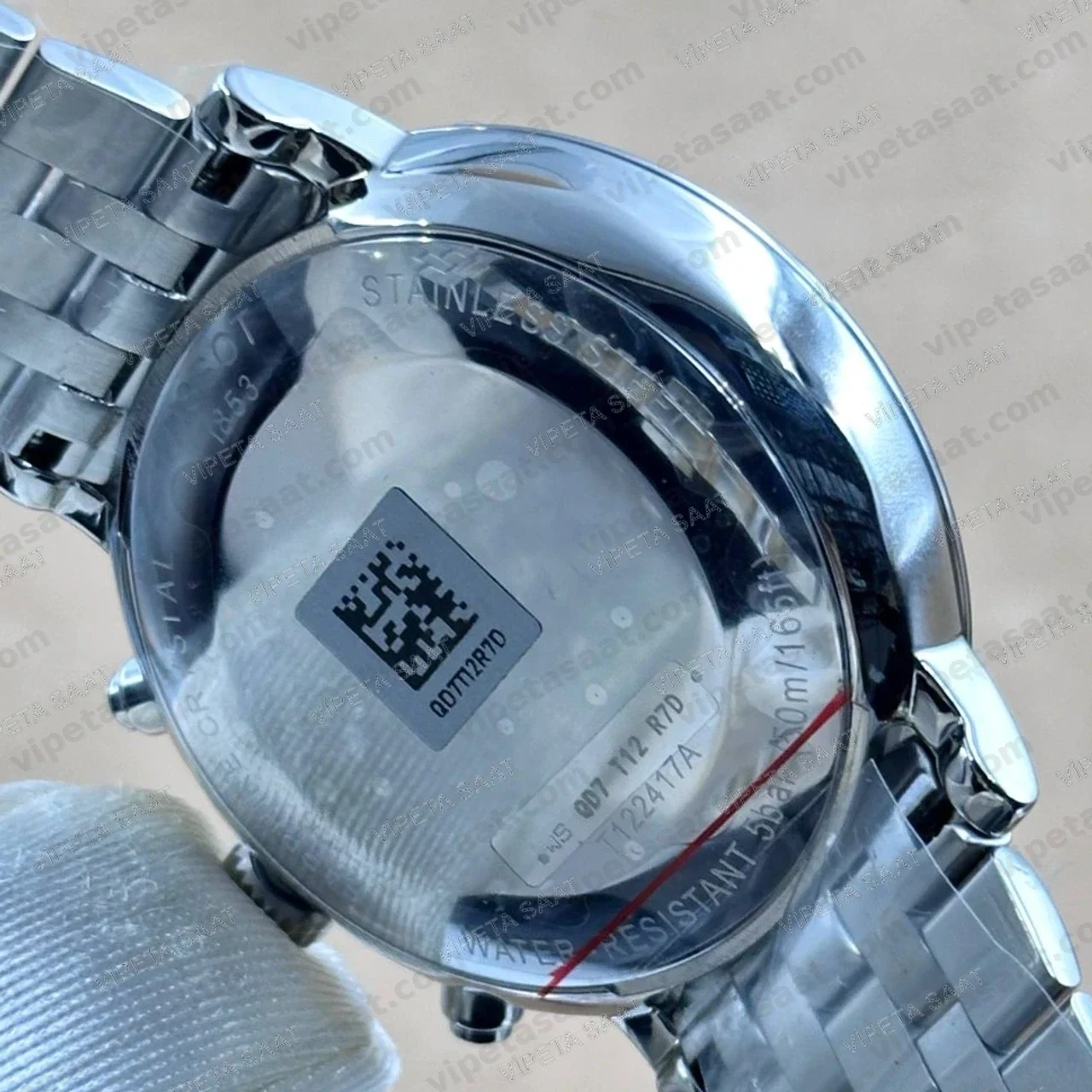 Tissot Carson Premium Chronograph T122.417.11.011.00 Beyaz Kadran Çelik Bilezik Super Clone ETA Saat - Görsel 5