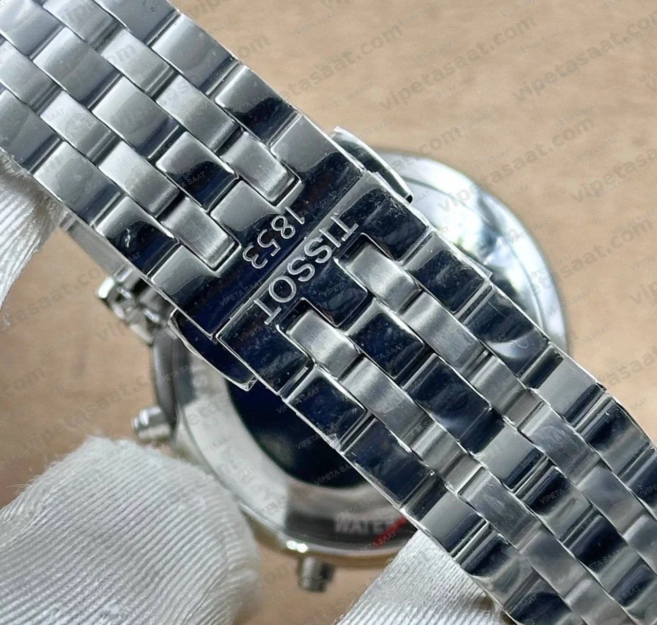 Tissot Carson Premium Chronograph T122.417.11.011.00 Beyaz Kadran Çelik Bilezik Super Clone ETA Saat - Görsel 7