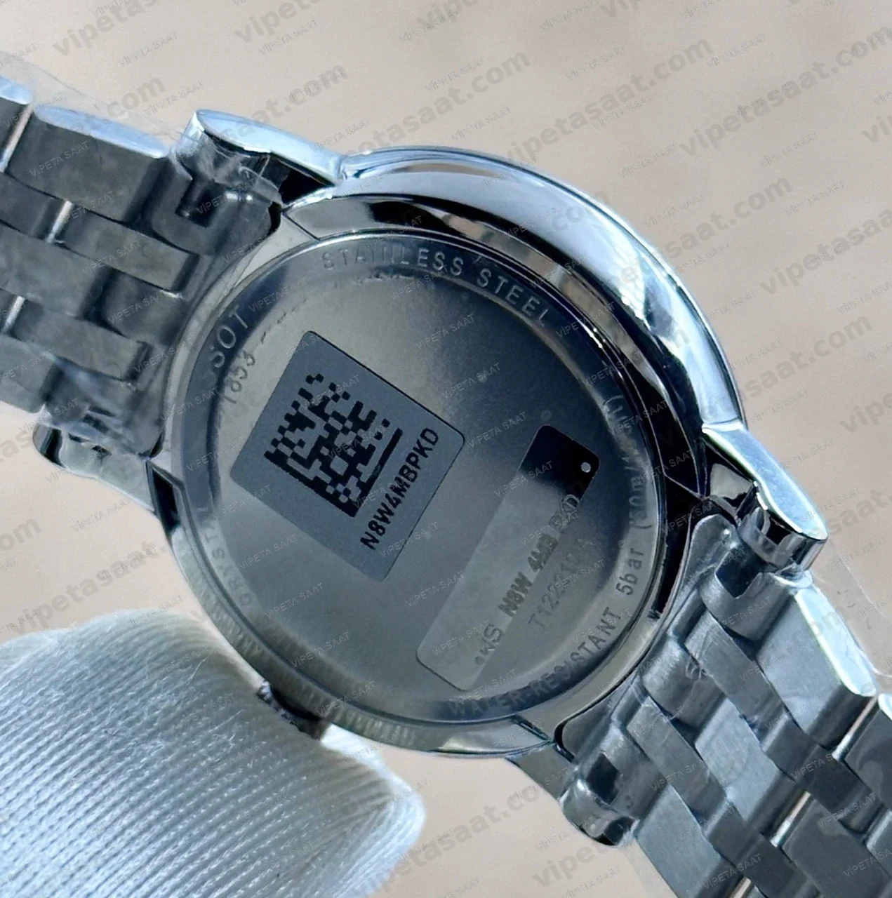 Tissot Carson Premium Lady T122.210.11.033.00 Beyaz Roma Rakamlı Kadran Çelik Bilezik Bayan Super Clone ETA Saat Detay Görsel 4