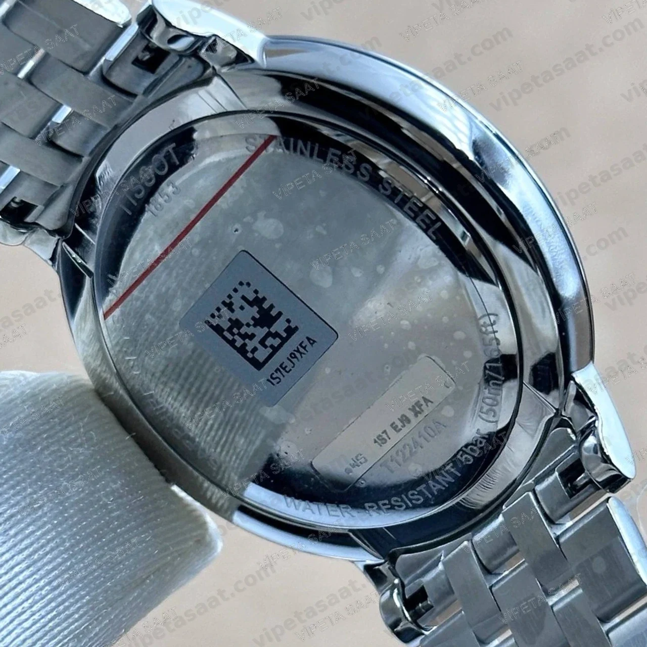 Tissot Carson Premium T122.410.11.053.00 Siyah Roma Rakamlı Kadran 40 mm Çelik Bilezik Super Clone ETA Saat Detay Görsel 4