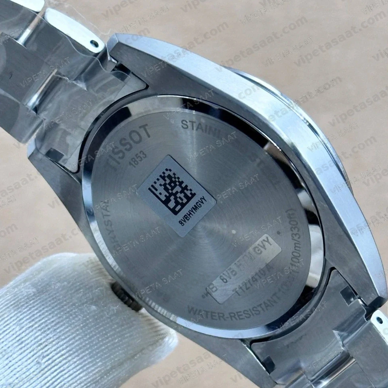 Tissot Gentleman T127.410.11.041.00 Lacivert Mavi Kadran 40 mm Çelik Bilezik Super Clone ETA Saat Detay Görsel 4
