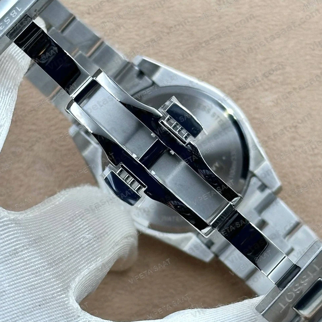 Tissot Gentleman T127.410.11.041.00 Lacivert Mavi Kadran 40 mm Çelik Bilezik Super Clone ETA Saat - Görsel 6