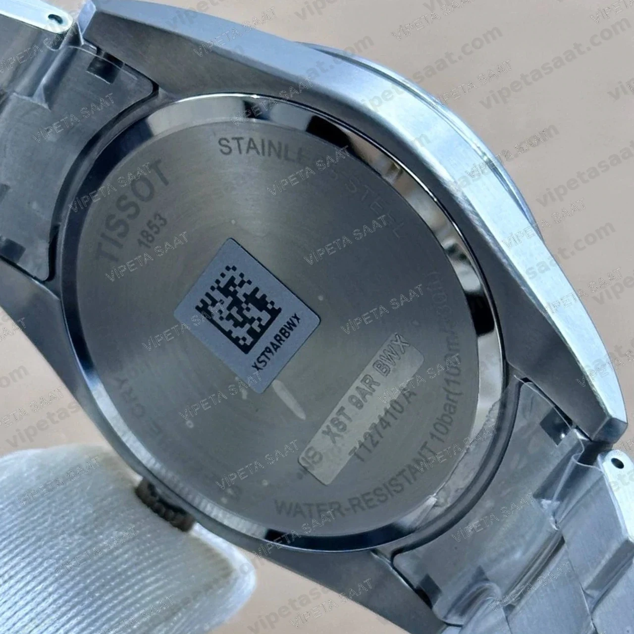 Tissot Gentleman T127.410.11.051.00 Siyah Kadran 40 mm Çelik Bilezik Super Clone ETA Saat - Görsel 5