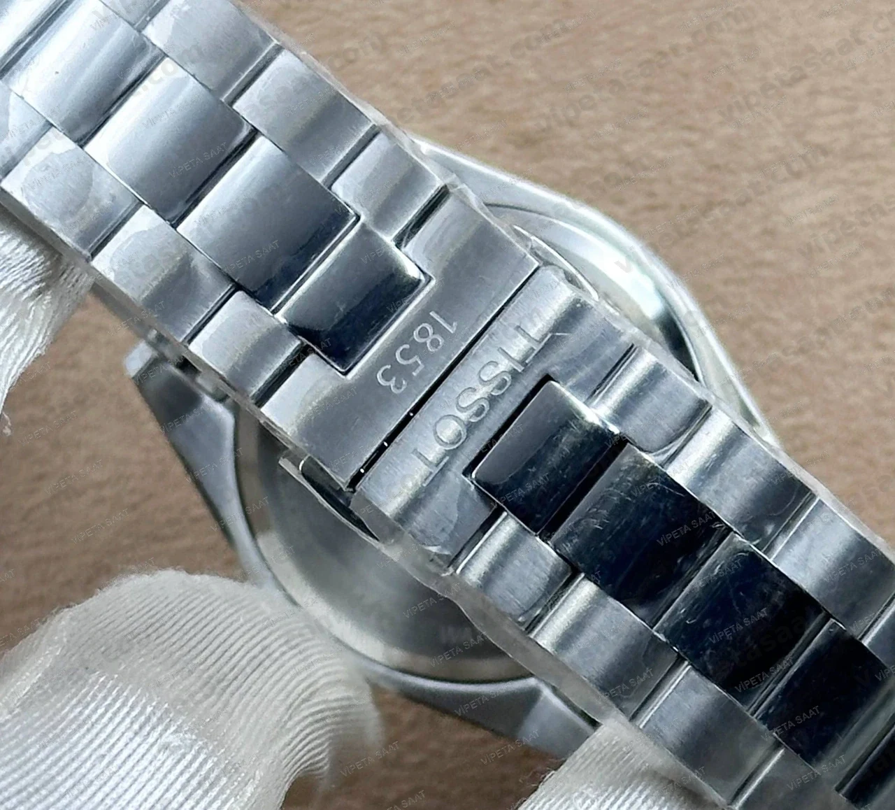 Tissot Gentleman T127.410.11.051.00 Siyah Kadran 40 mm Çelik Bilezik Super Clone ETA Saat - Görsel 7