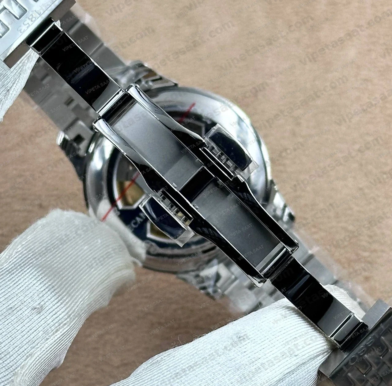 Tissot Le Locle Chronometre T006.408.11.037.00 Beyaz Gümüş Kadran Otomatik Çelik Bilezik Super Clone ETA Saat - Görsel 6