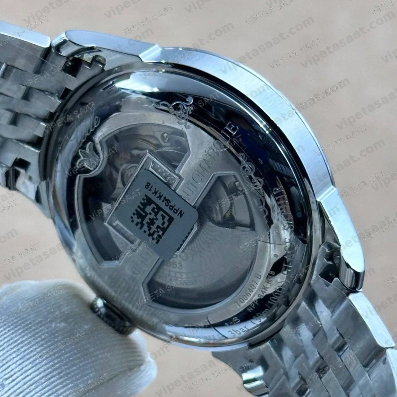 Tissot Le Locle Powermatic 80 T006.407.11.043.00 Lacivert Mavi Roma Rakamlı Kadran Otomatik Çelik Bilezik Super Clone ETA Saat Detay Görsel 4
