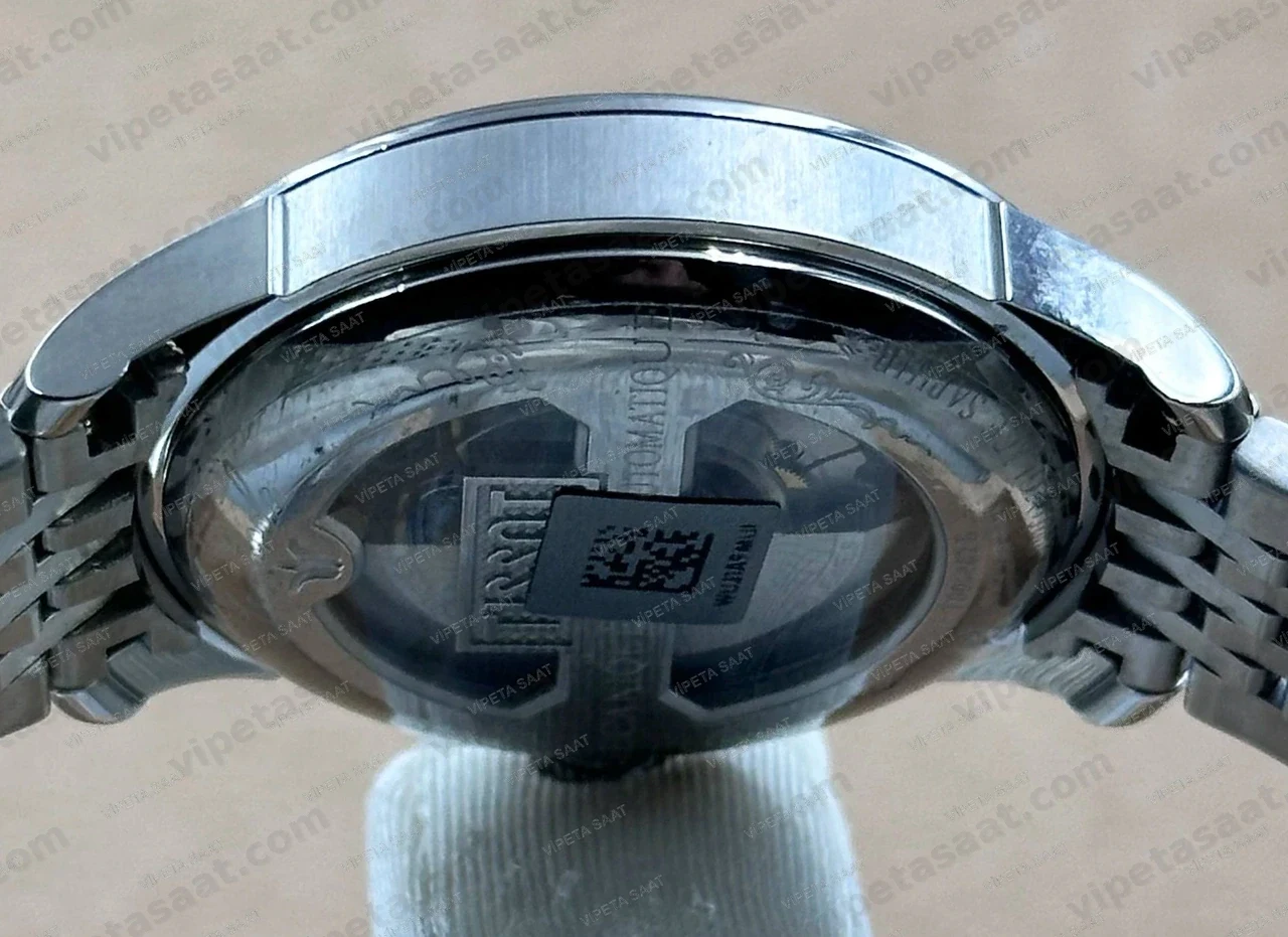 Tissot Le Locle Powermatic 80 T006.407.11.053.00 Siyah Roma Rakamlı Kadran Otomatik Çelik Bilezik Super Clone ETA Saat Detay Görsel 3