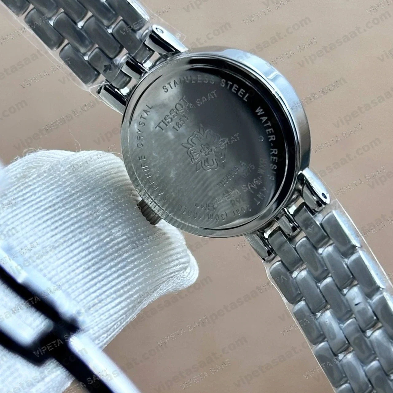 Tissot Lovely Round T058.009.11.031.00 Gümüş Beyaz Kadran Çelik Hasır Bilezik Bayan Super Clone ETA Saat - Görsel 5