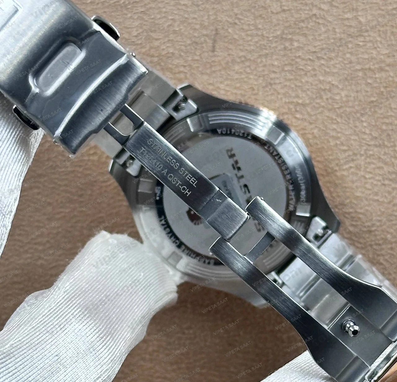 Tissot Seastar 1000 T120.410.22.051.01 Siyah Kadran Two Tone Rose Gold Çelik Bilezik Super Clone ETA Saat - Görsel 6