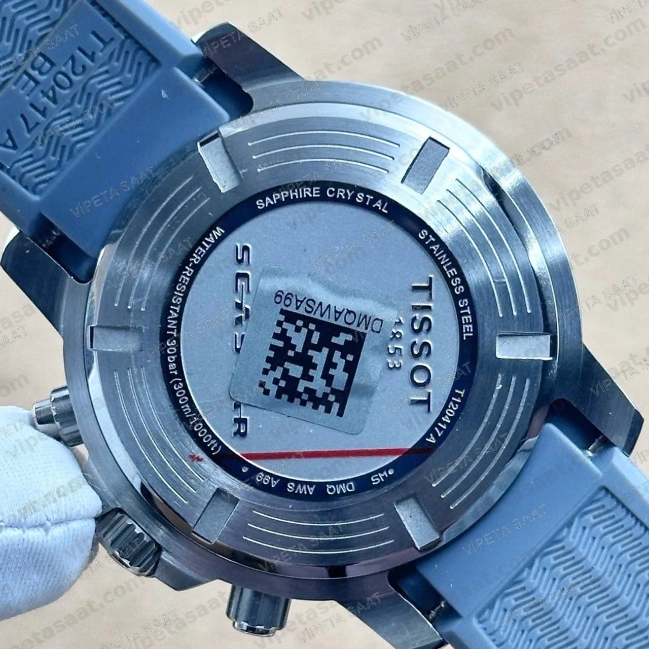 Tissot Seastar 1000 T120.417.17.081.01 Gri Siyah Kadran Kronograf Gri Tekstil Kauçuk Kordon Super Clone ETA Saat - Görsel 5